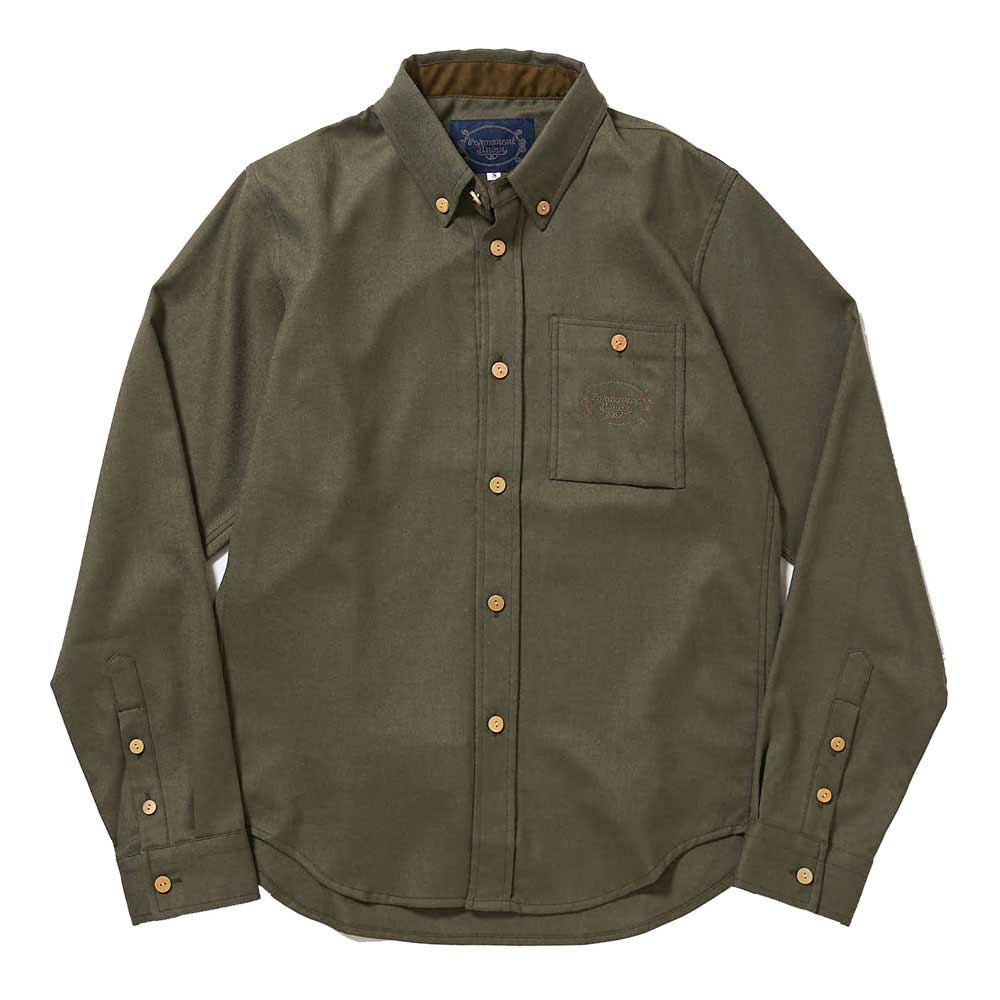 Light Wool Buttondown Shirt | FULLMARKS